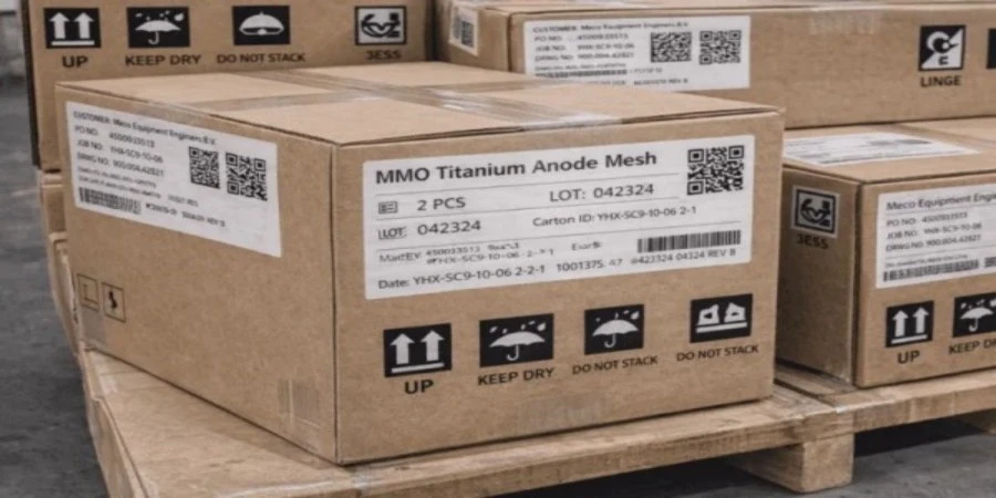 Titanium Mesh Electrode Packaging | NAVI Titanium Titanium Mesh Electrode Packaging | NAVI Titanium